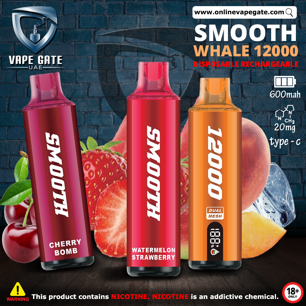 Smooth Whale Disposable Vape (12,000 Puffs)