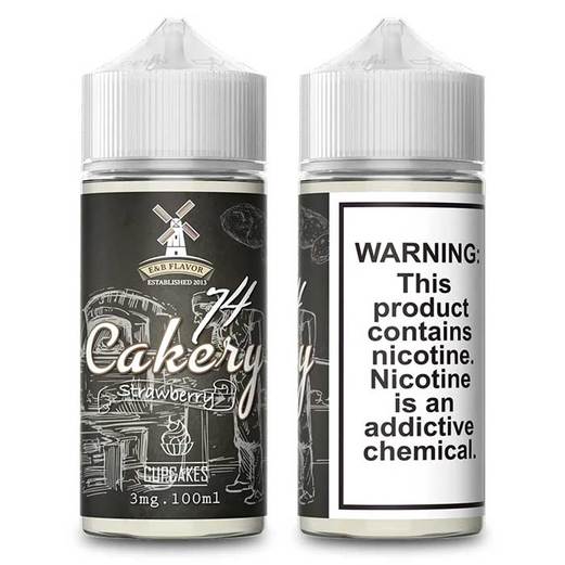 74 Cakery - Strawberry E Liquid by E&B Flavor