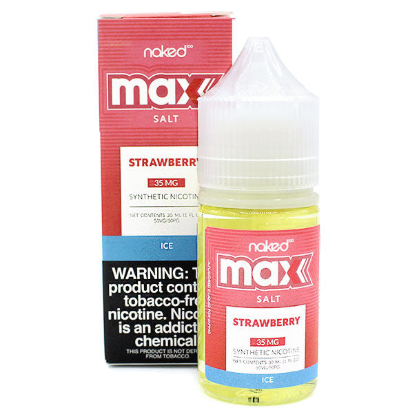 Naked 100 Max - Strawberry Ice Saltnic 30ml