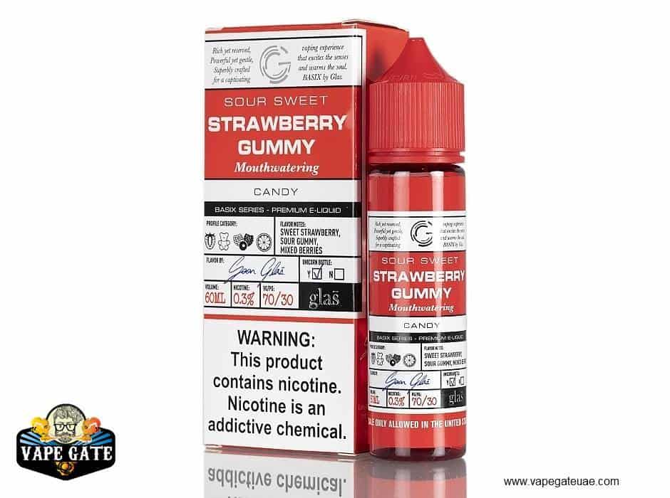 Strawberry Blast 60ml E liquid - Glas Basix