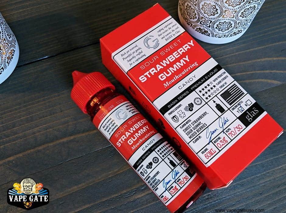 Strawberry Blast 60ml E liquid - Glas Basix
