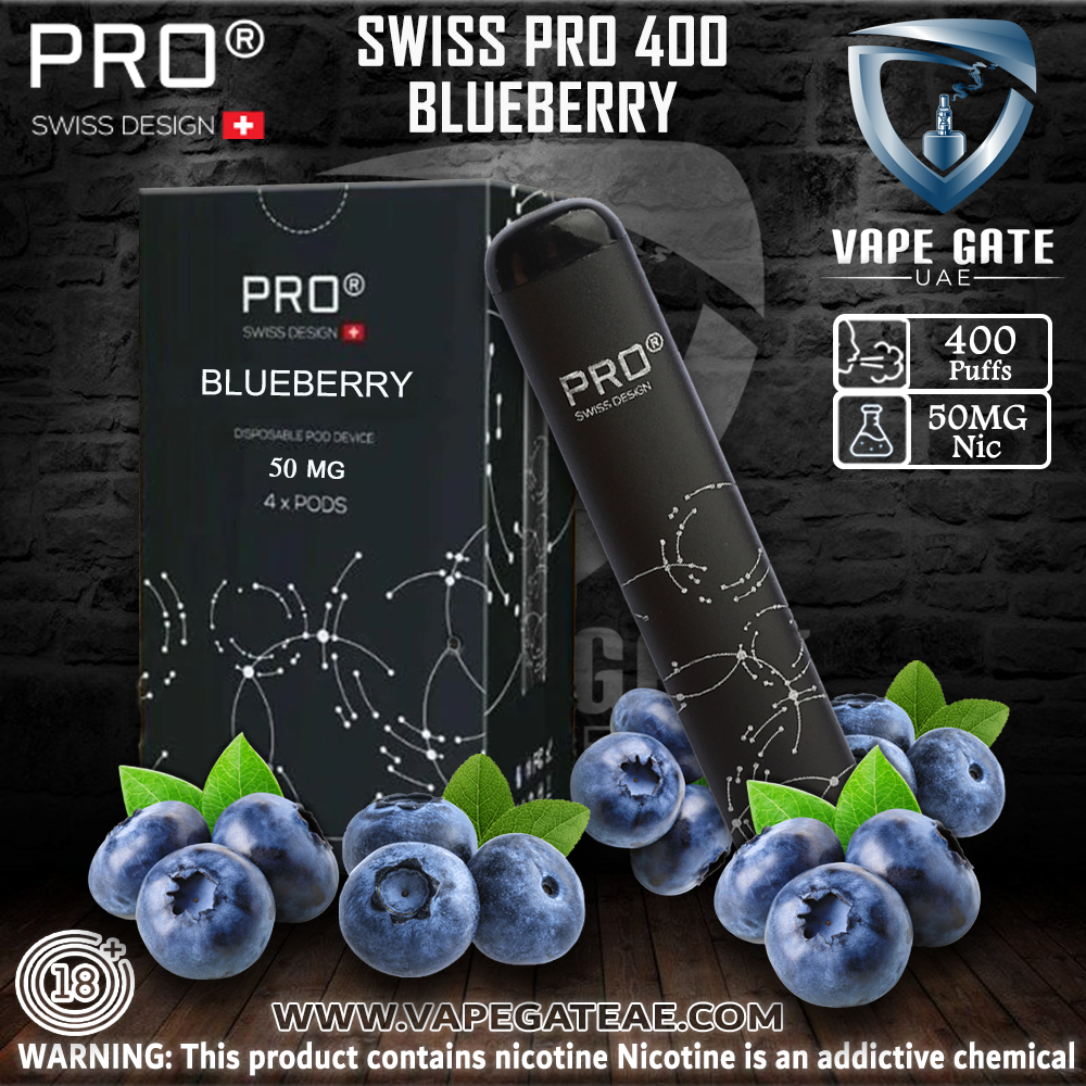 SWISS PRO 400 Puffs Disposable Pod System ( 4 Pcs in the Pack )