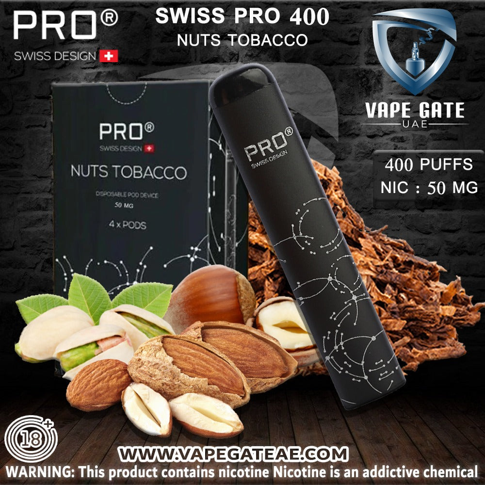 SWISS PRO 400 Puffs Disposable Pod System ( 4 Pcs in the Pack )