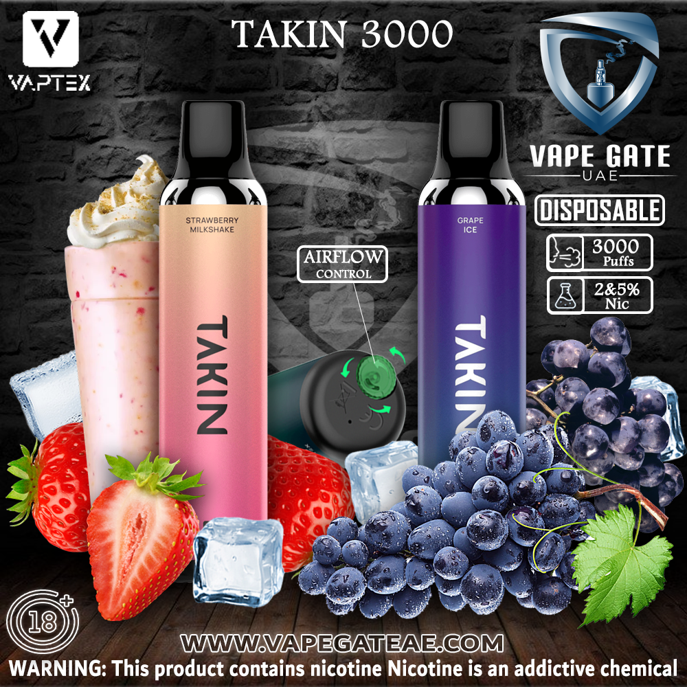 TAKIN 3000 PUFFS DISPOSABLE (1100MAH)