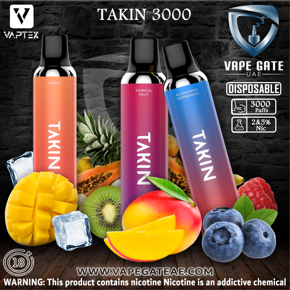 TAKIN 3000 PUFFS DISPOSABLE (1100MAH)
