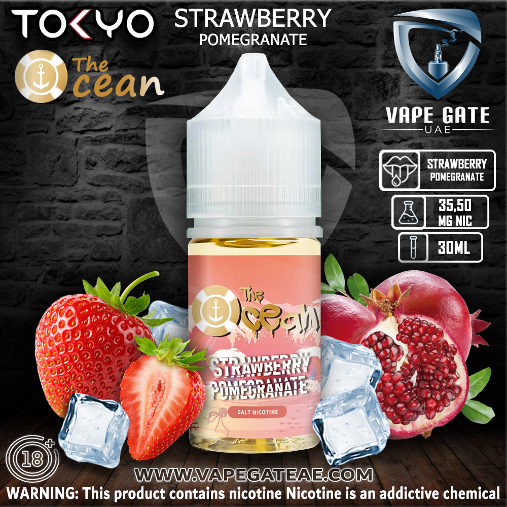 Tokyo The Ocean Strawberry Pomegranate Saltnic 30ml
