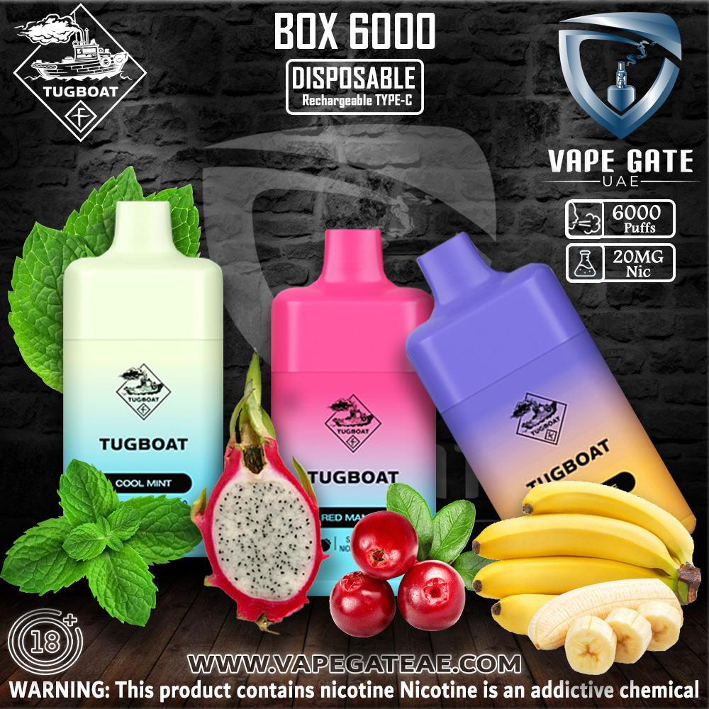 TUGBOAT - BOX Disposable Vape Device (6000 Puffs)