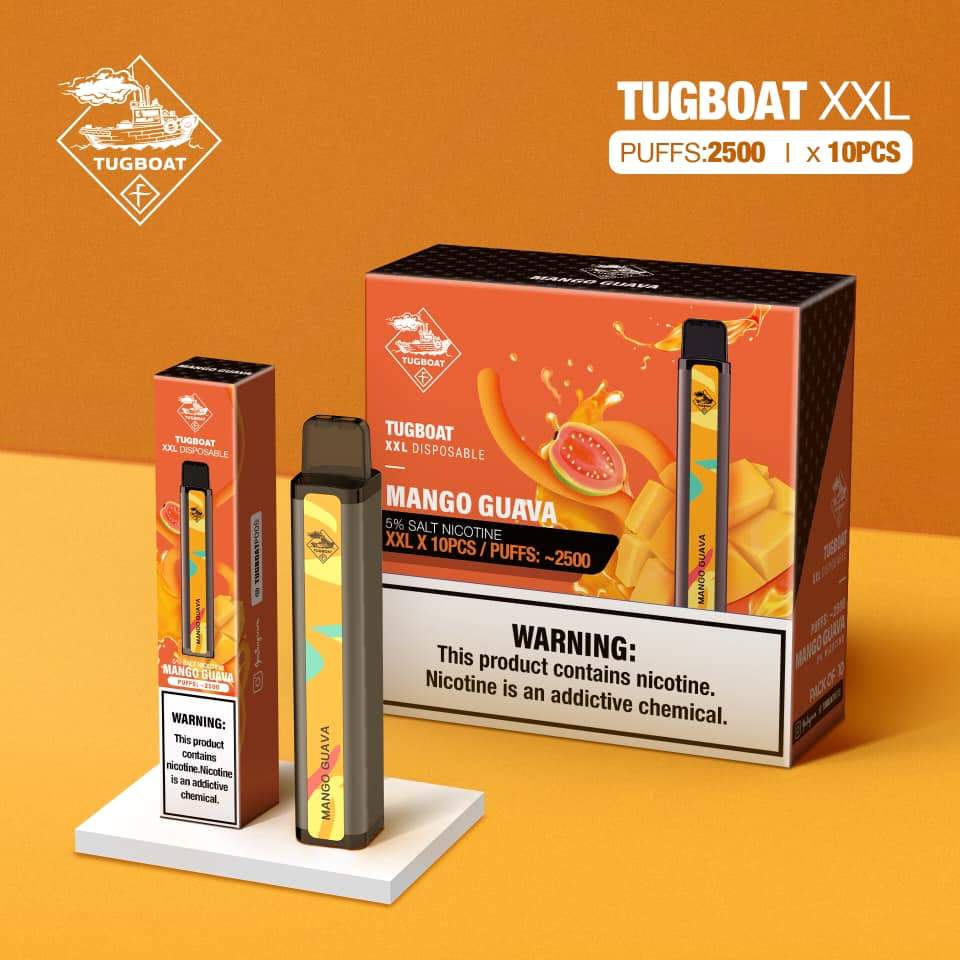 TUGBOAT XXL VAPE DISPOSABLE PODS (2500 Puffs)