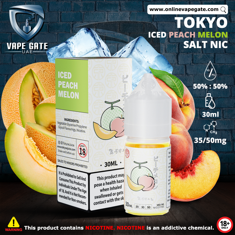 Tokyo Iced Peach Melon Saltnic 30ml