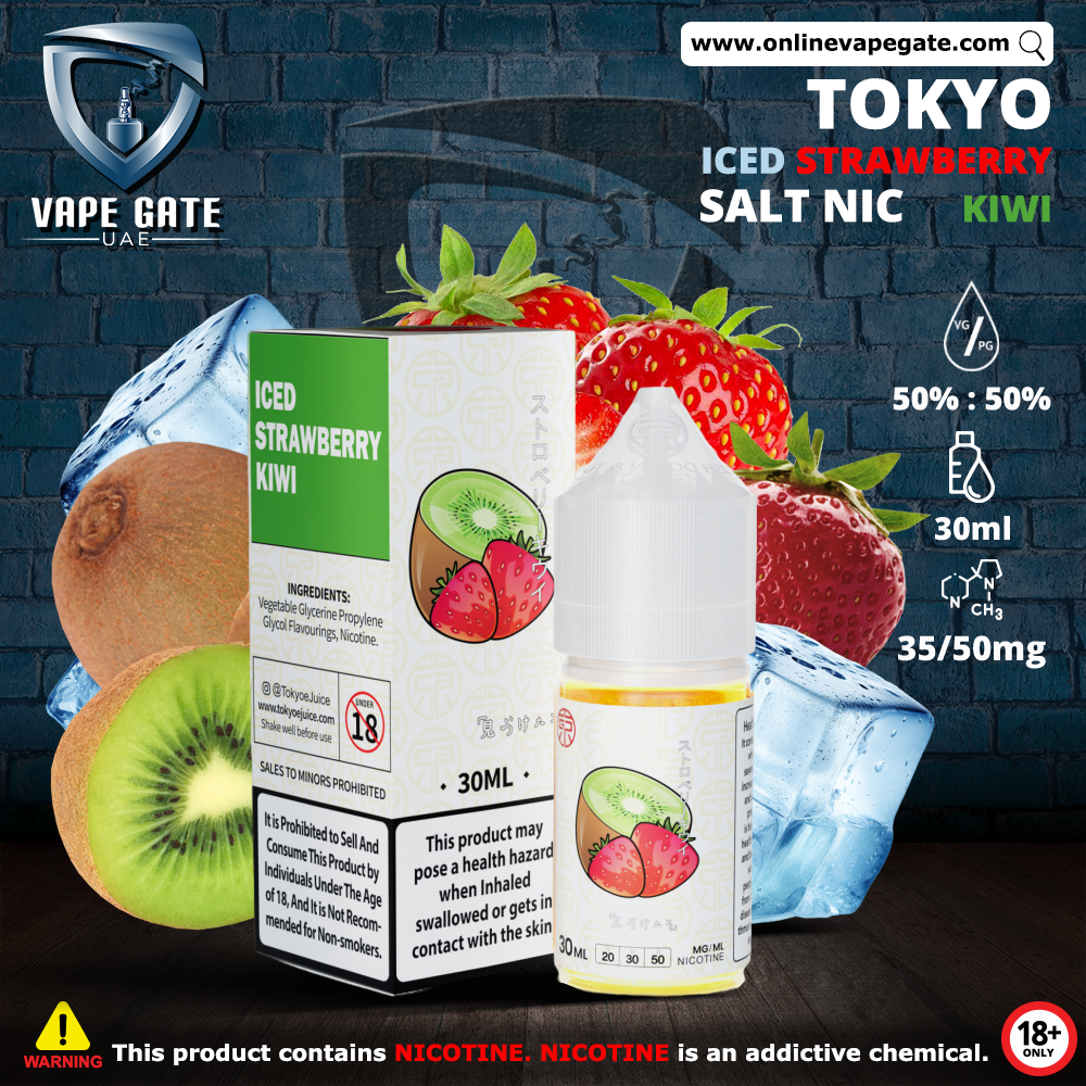 Tokyo Iced Strawberry Kiwi Saltnic 30ml