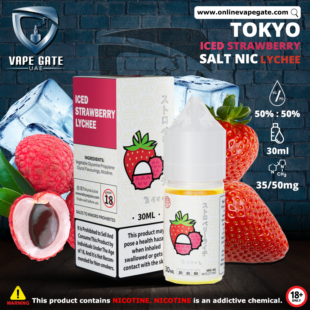 Tokyo Iced Strawberry Lychee Saltnic 30ml