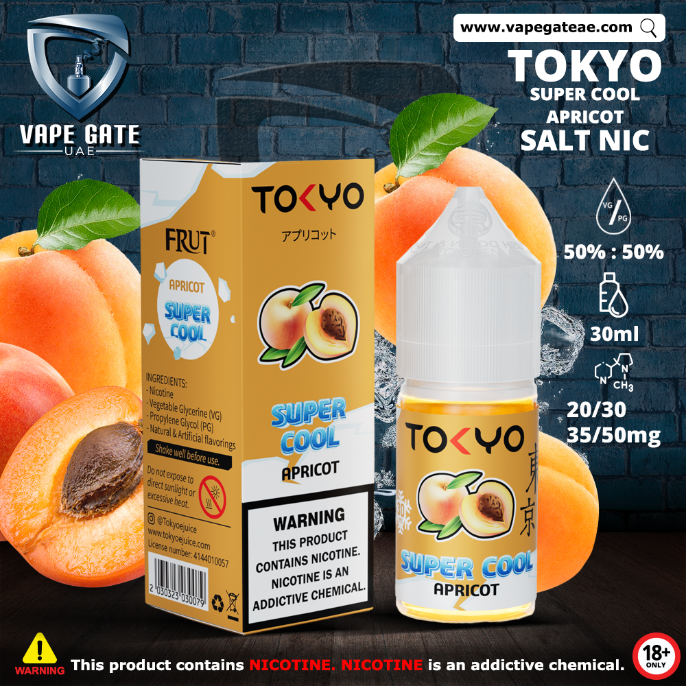 Tokyo Super Cool Apricot Saltnic 30ml