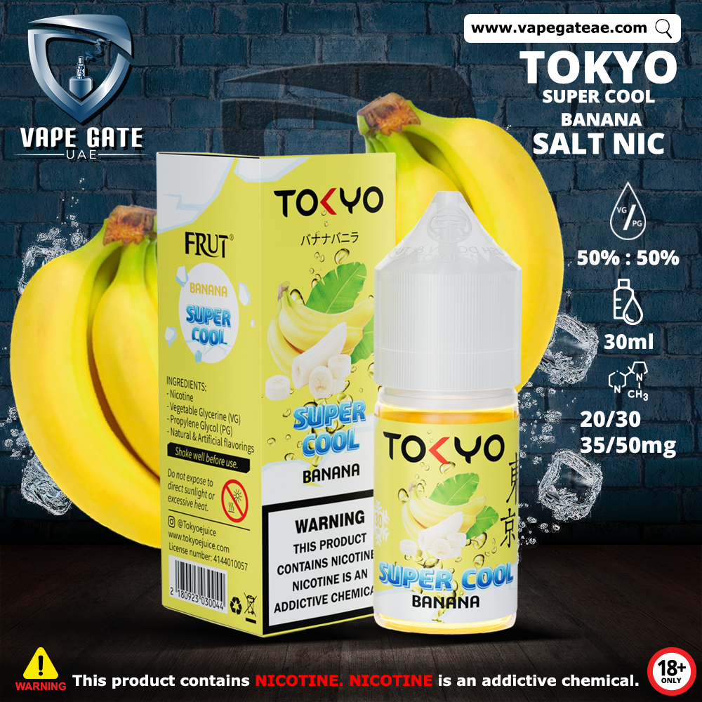 Tokyo Super Cool Banana Saltnic 30ml