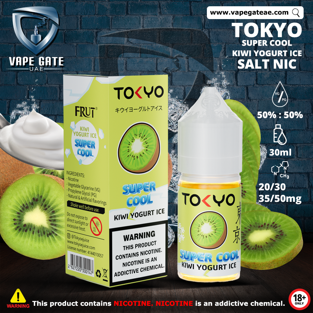 Tokyo Super Cool Kiwi Yogurt Ice Saltnic 30ml