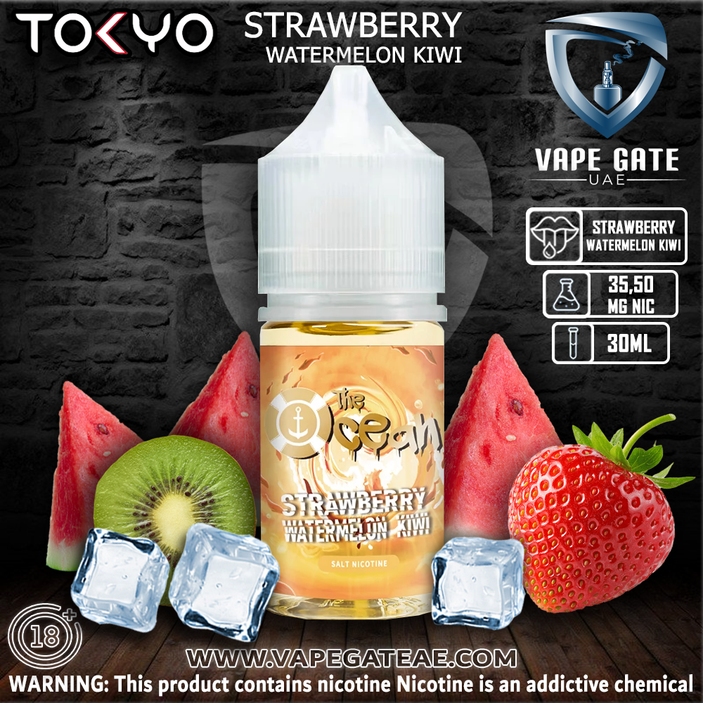 Tokyo The Ocean Strawberry Watermelon Kiwi Saltnic 30ml