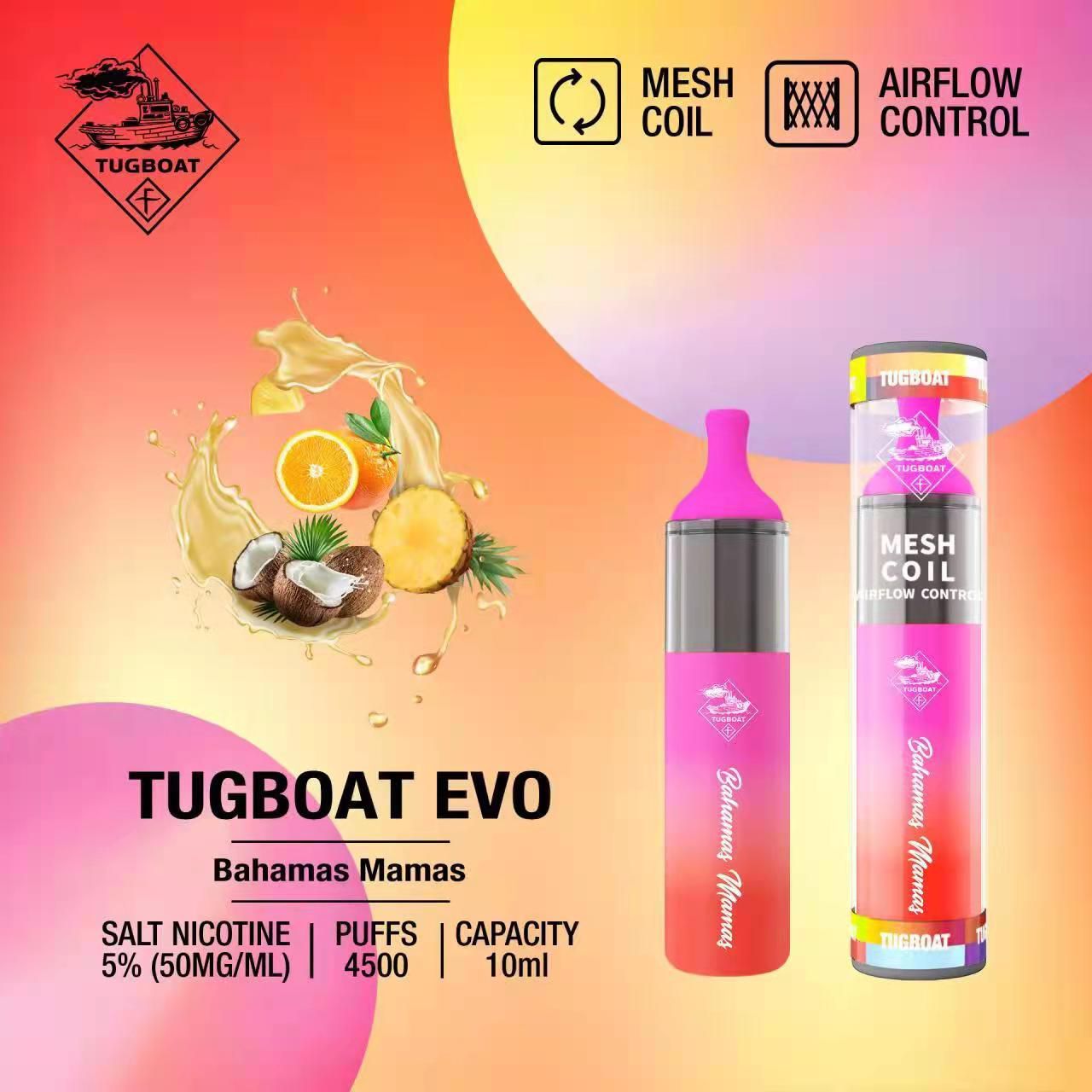Tugboat Evo Bahamas Mamas 4500 Puffs