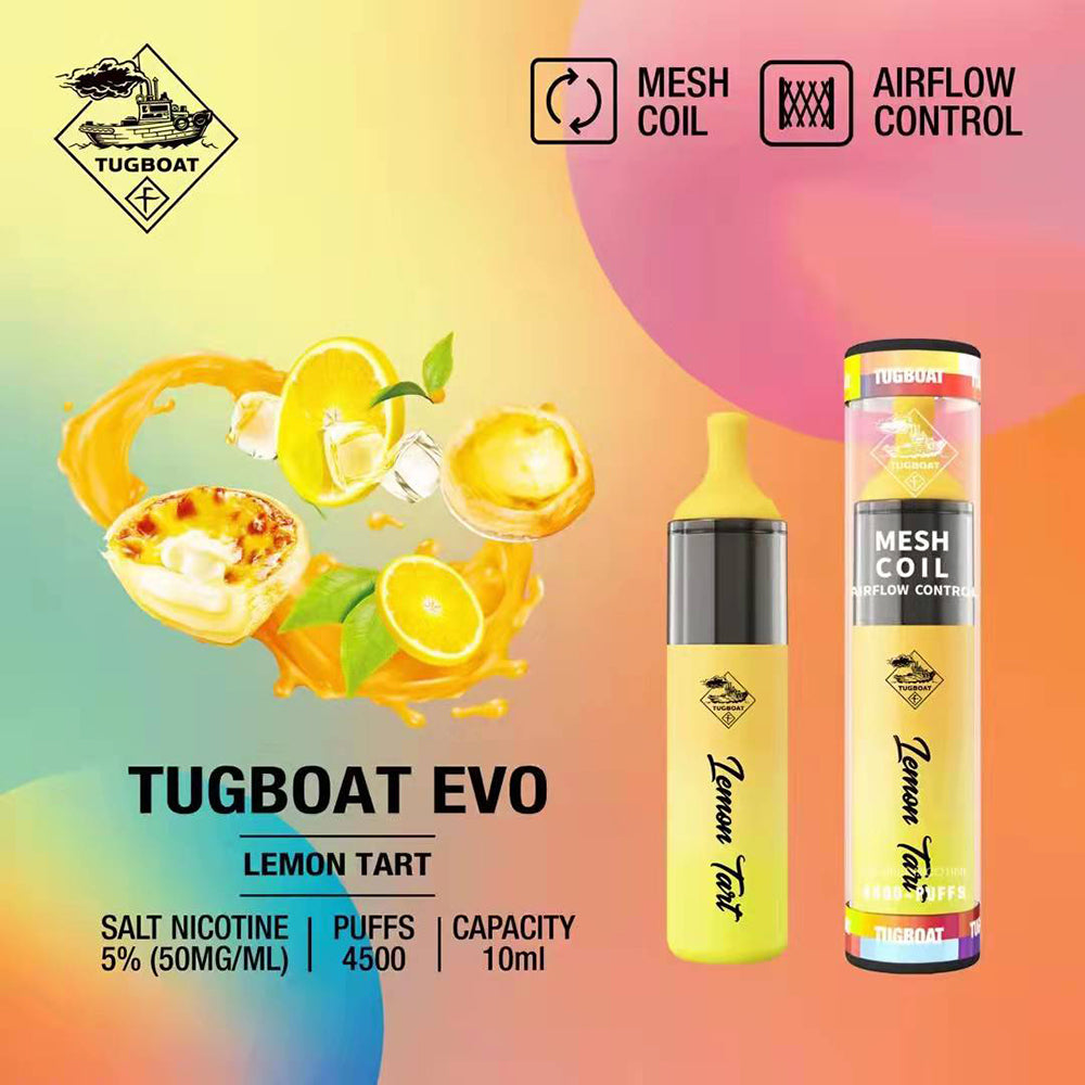 Tugboat Evo Lemon Tart 4500 Puffs