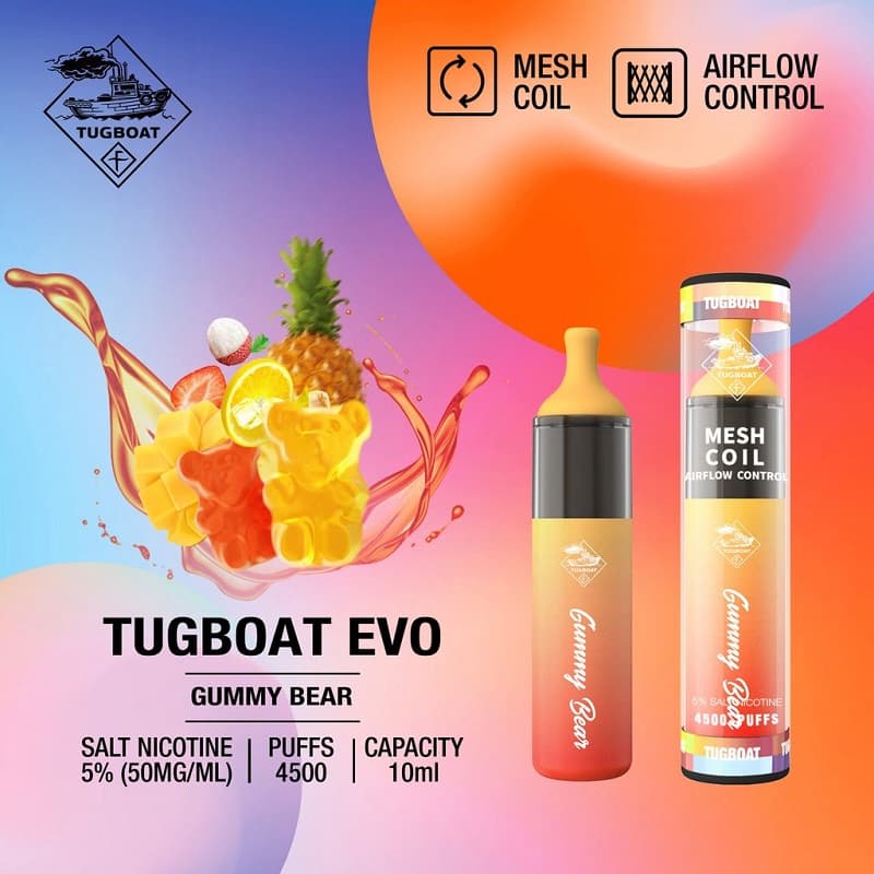 Tugboat Evo Gummy Bear 4500 Puffs