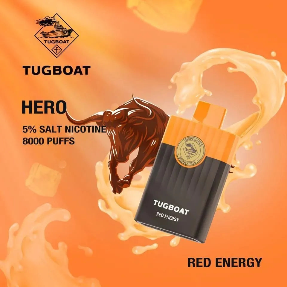 TUGBOAT - HERO Pod Kit Disposable Vape (8000 Puffs)