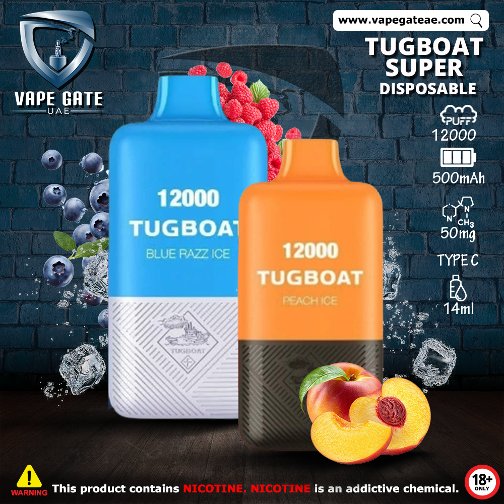 TUGBOAT - SUPER Pod Kit Disposable Vape (12,000 Puffs)