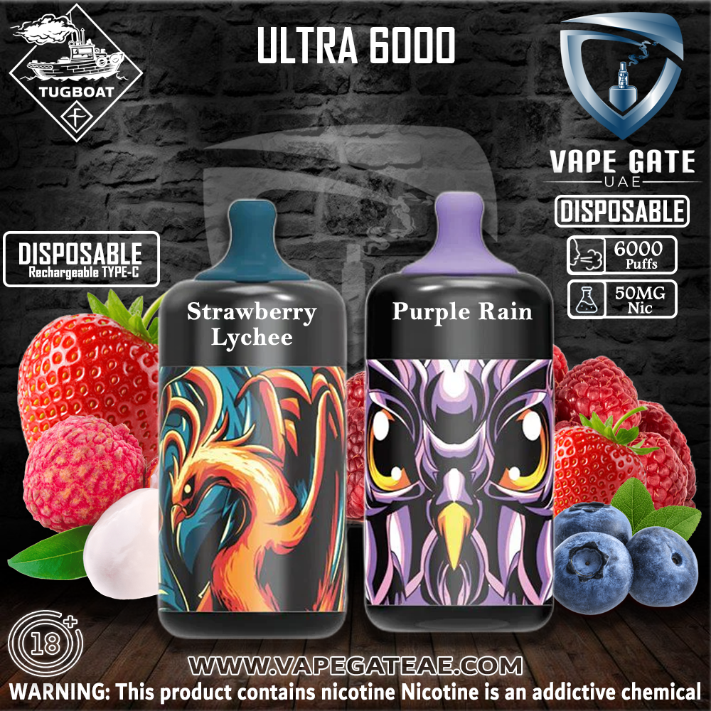 TUGBOAT ULTRA DISPOSABLE VAPE 6000 PUFFS