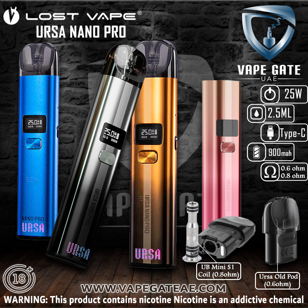LOST VAPE - URSA NANO PRO POD KIT 900mAh 25W