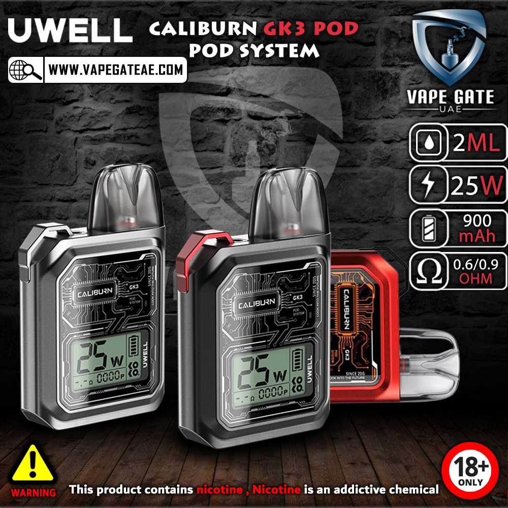 UWELL CALIBURN GK3 POD SYSTEM 900mah