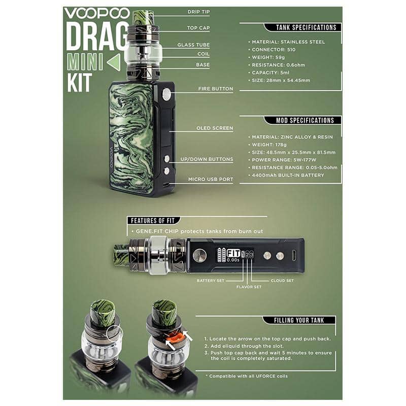 Drag Mini Kit Platinum Edition from VOOPOO
