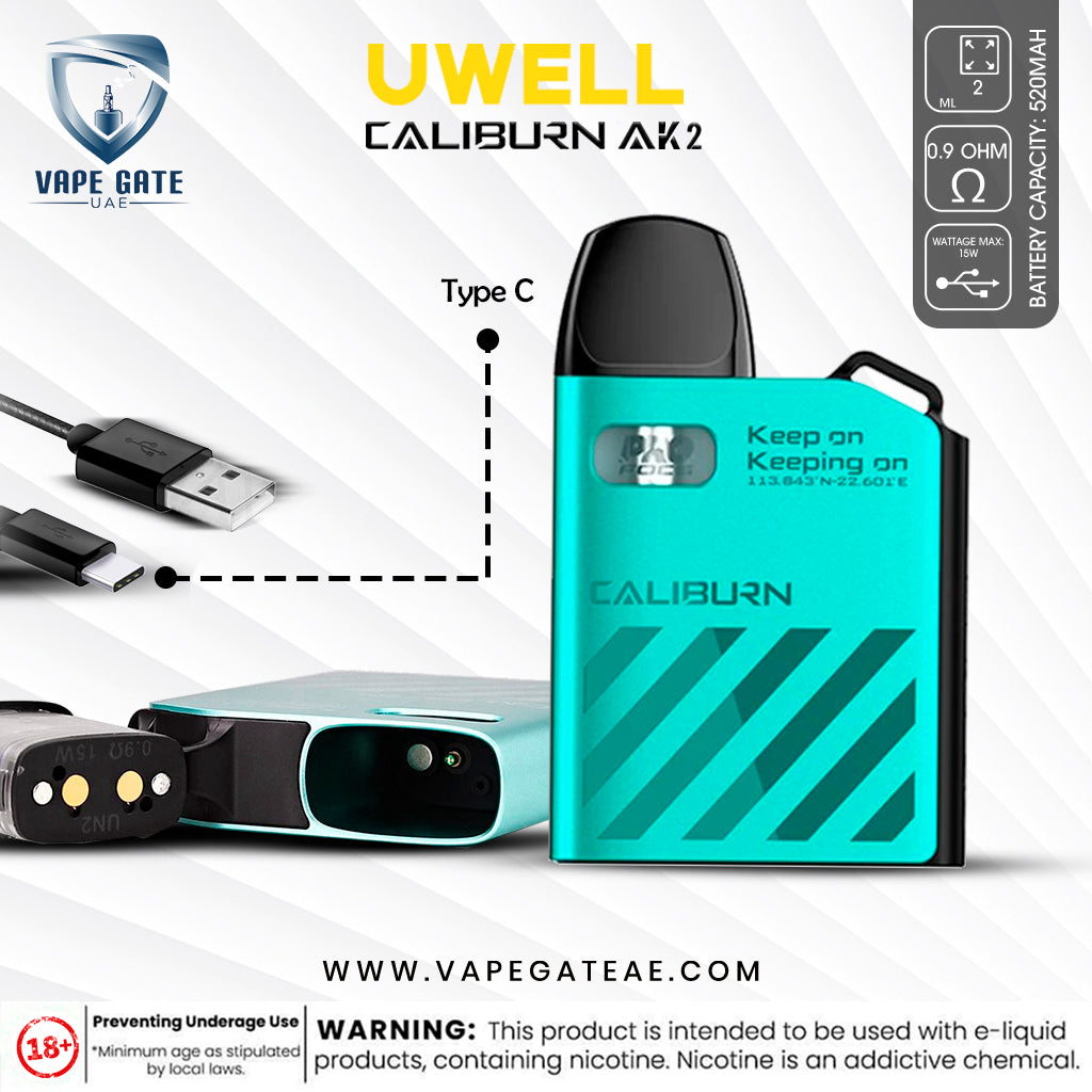 Uwell Caliburn AK2 Pod System Kit 520mAh
