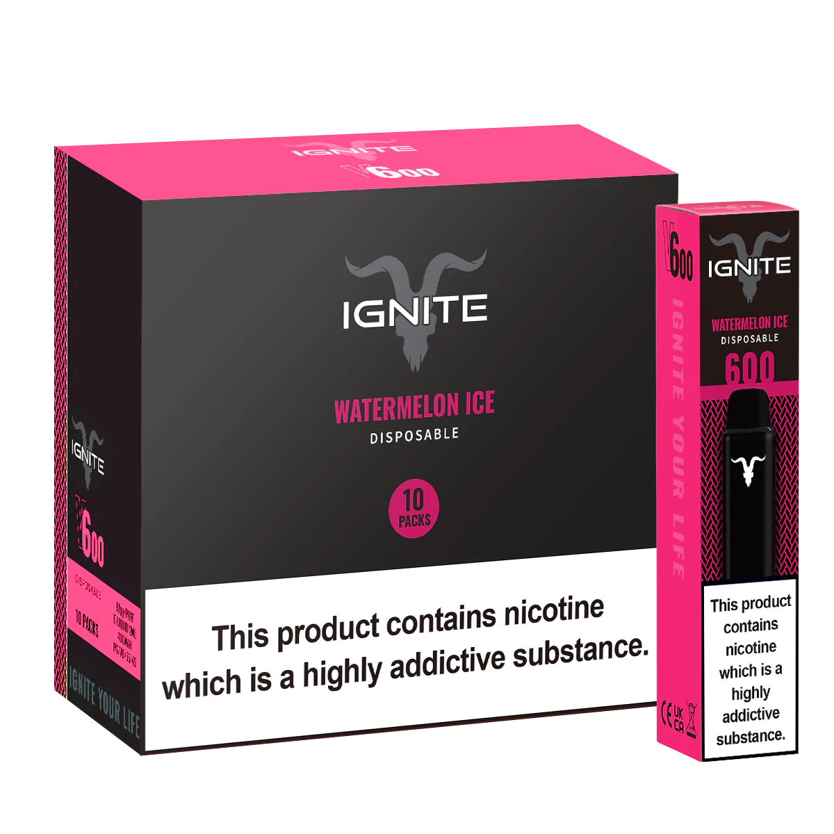 IGNITE - V600 (600 Puffs - 20 mg) Disposable Vape