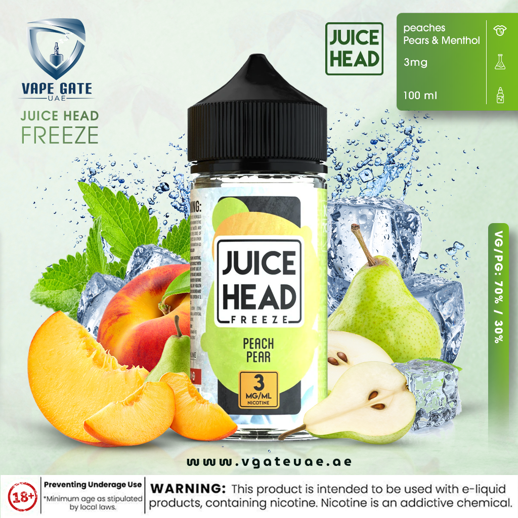 JUICE HEAD FREEZE - PEACH PEAR 100ML