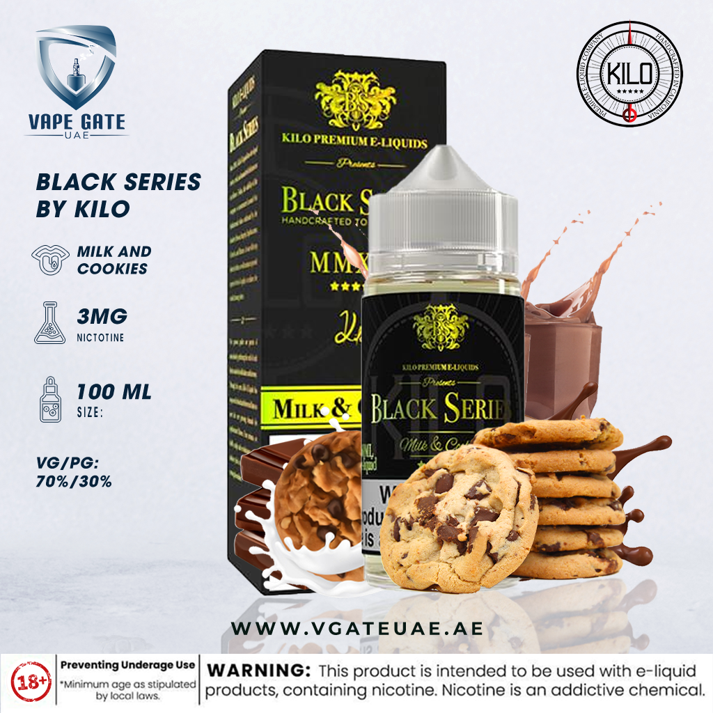 Milk and Cookies Black Series E Liquid by Kilo