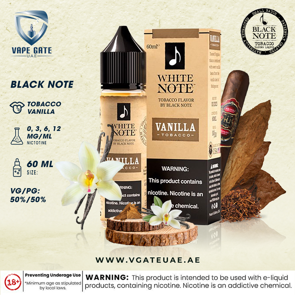 WHITE NOTE - Vanilla Custard Tobacco 60ML