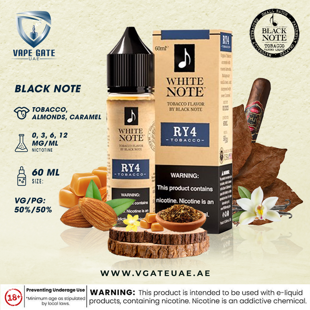 WHITE NOTE - RY4 Tobacco 60ML