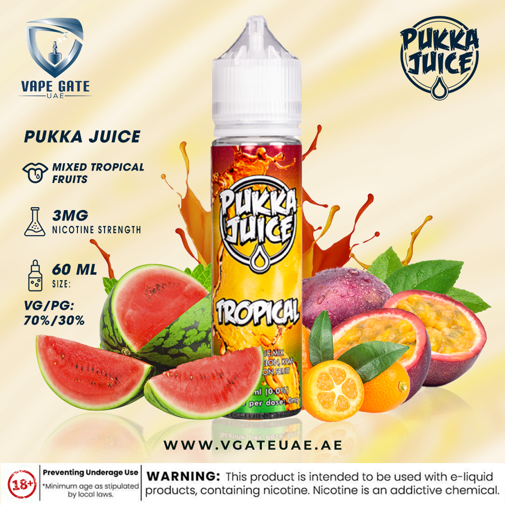 TROPICAL - BY PUKKA JUICE  60ml E JUICE