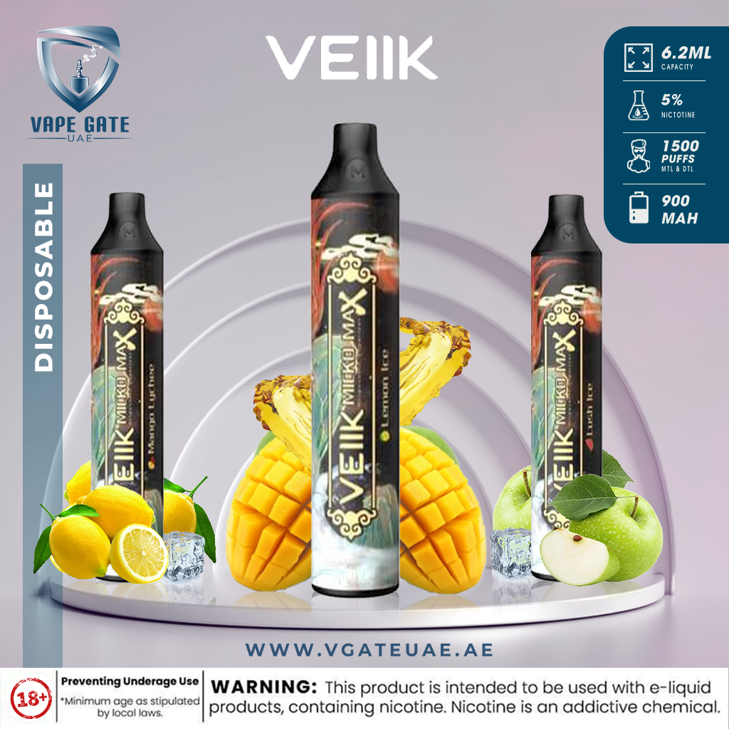 VEIIK Micko Max (BUY 2 GET 1 FREE) Disposable 1500 Puffs (50mg)