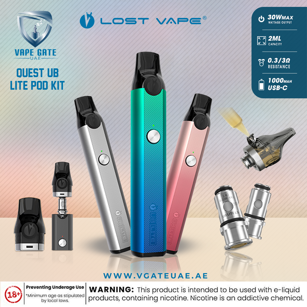 LOST VAPE QUEST UB LITE POD KIT 30W 1000MAH