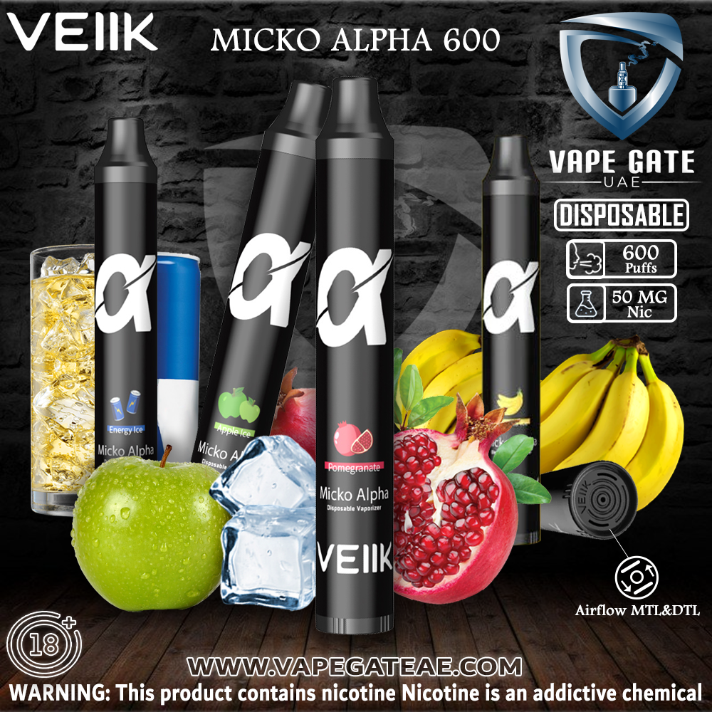 VEIIK MICKO ALPHA (BUY 2 GET 1 FREE) DISPOSABLE 600 PUFFS
