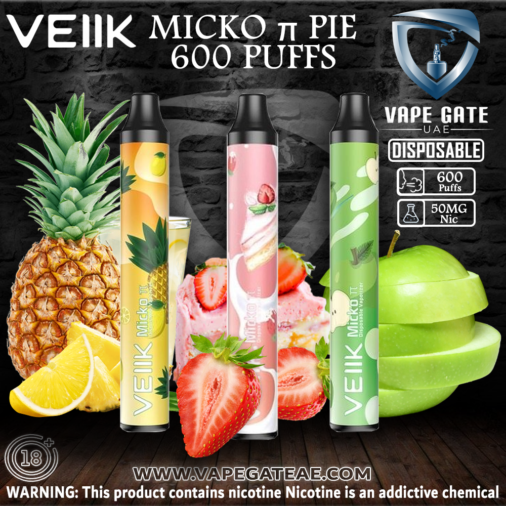 VEIIK MICKO π PIE DISPOSABLE 600 PUFFS (50mg)