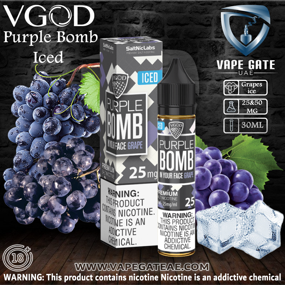 VGOD Iced Purple Bomb Salt Nic - 30ml