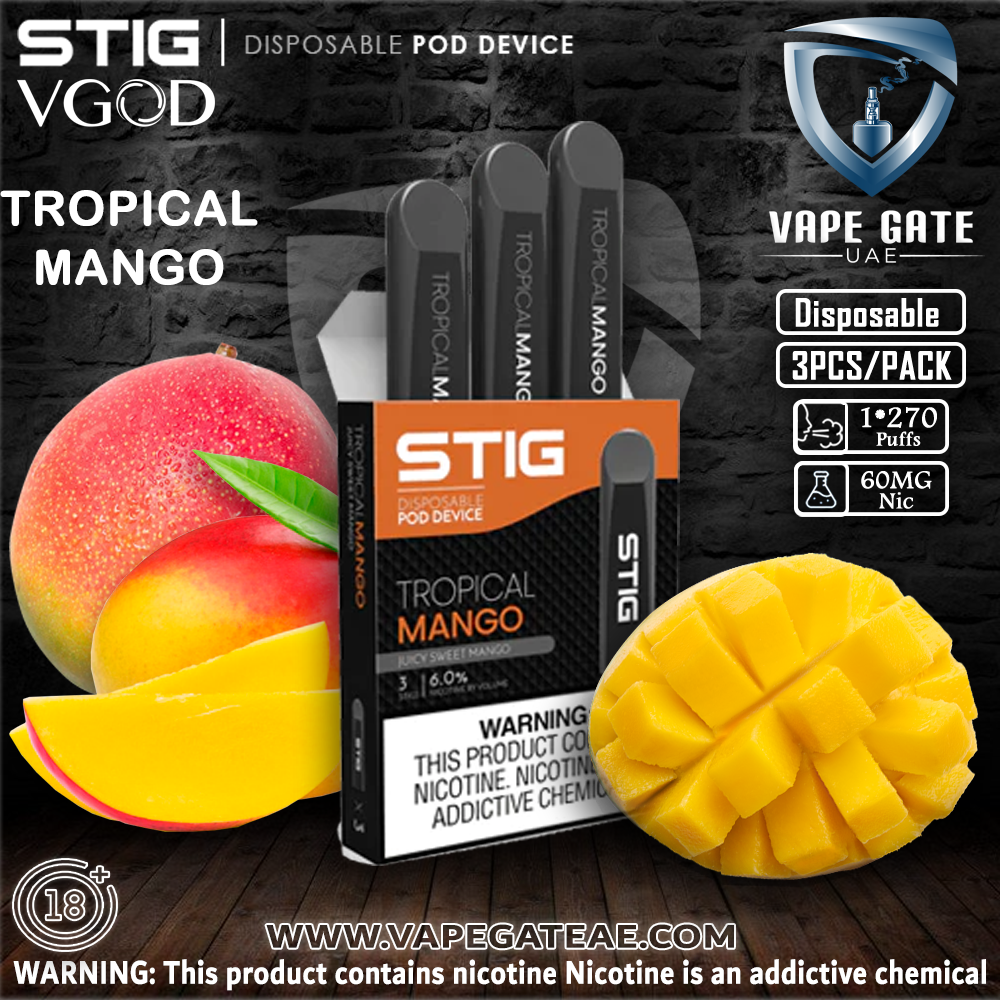 STIG Disposable Pod by VGOD ( American Version ) - TROPICAL MANGO