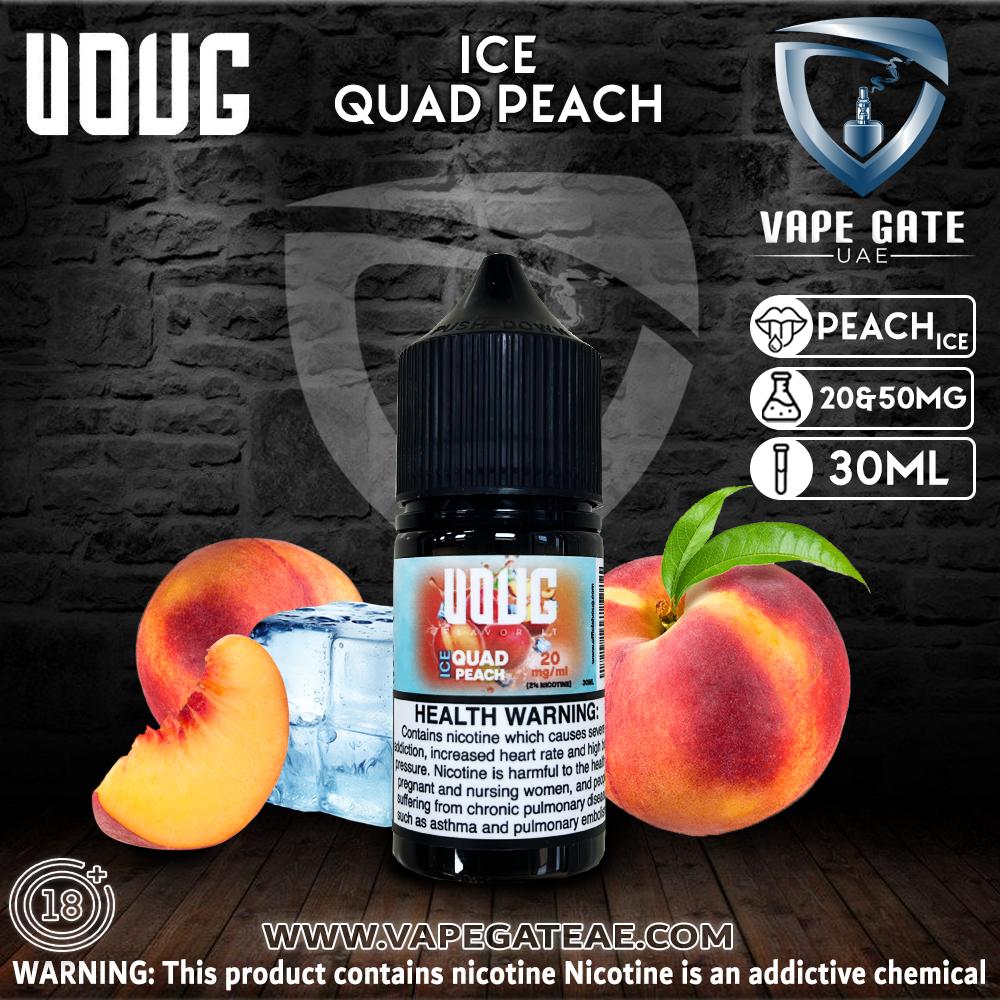 VOUG ICED QUAD PEACH SALTNIC 30ML