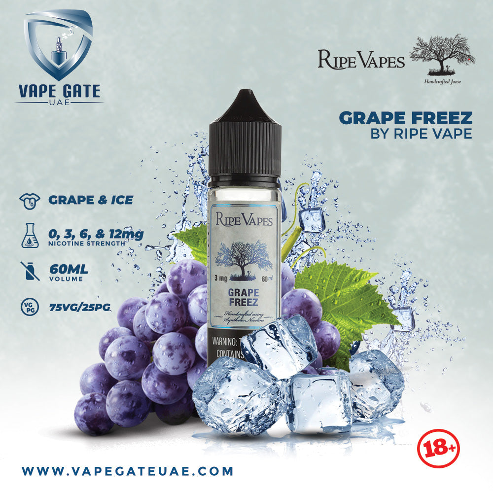 Grape Freez 60ml E liquid by Ripe Vape