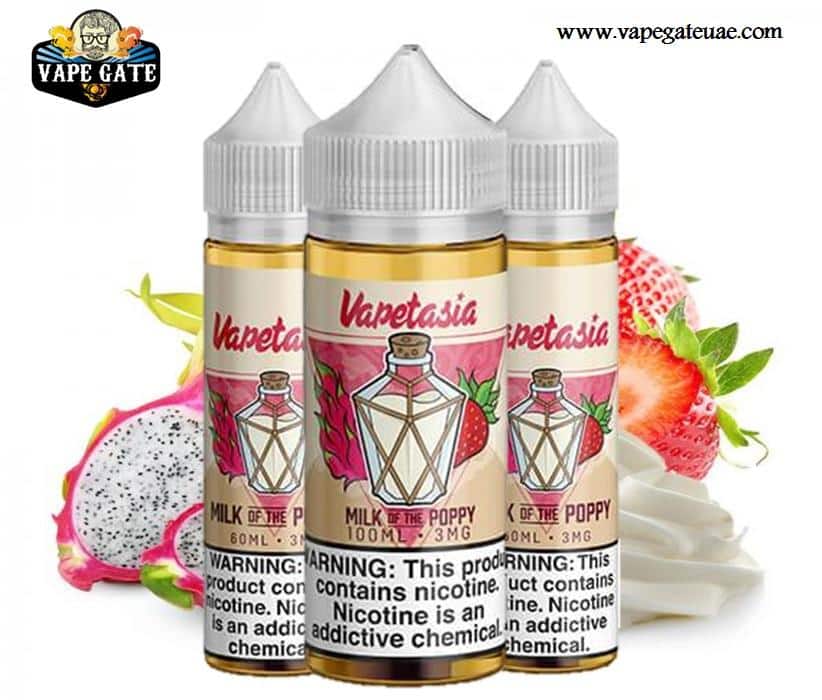 Milk of the Poppy E liquid by Vapetasia