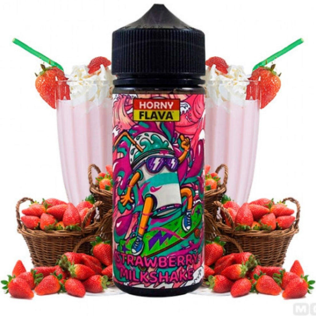 Horny - Strawberry Milkshake 120ml E Liquid by Horny Flava