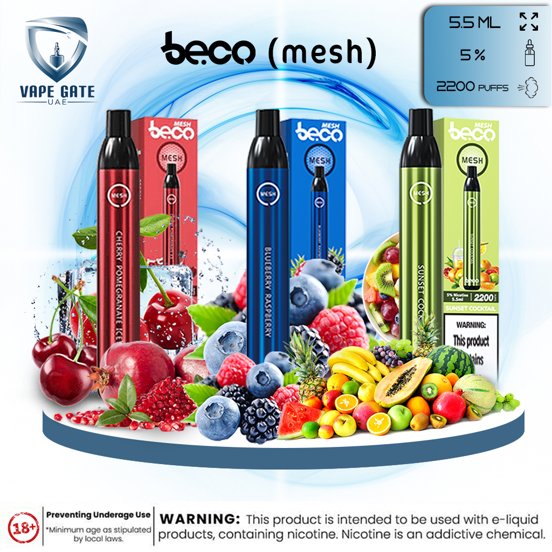 VAPTIO BECO MESH - DISPOSABLE VAPE DEVICE (2200 PUFFS)