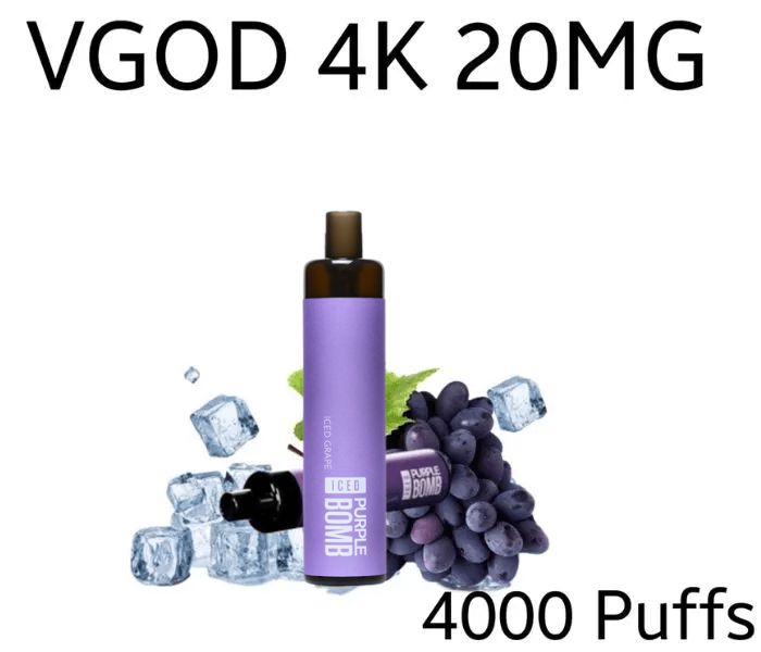 VGOD – POD 4K ICED PURPLE BOMB 4000 PUFFS 20MG