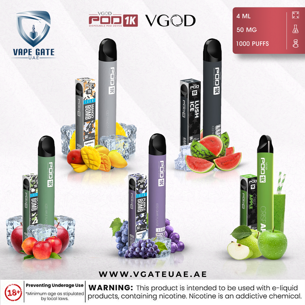 VGOD POD 1K DISPOSABLE DEVICE (1,500 PUFFS)