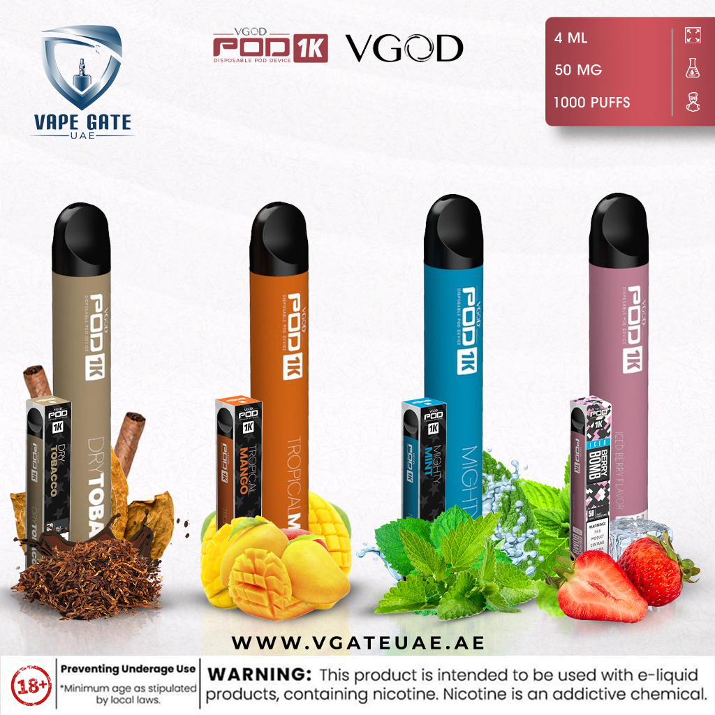 VGOD POD 1K DISPOSABLE DEVICE (1,500 PUFFS)