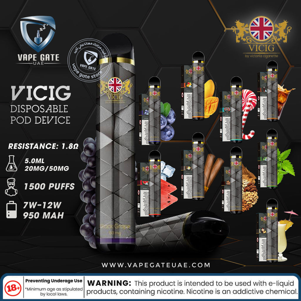 VICIG - Disposable Pod Device (20MG - 1500 Puffs)